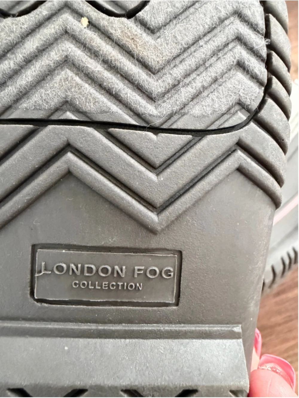 Girls London Fog Snow Boots Size 13 Grey Pink Faux Fur Winter Boots
